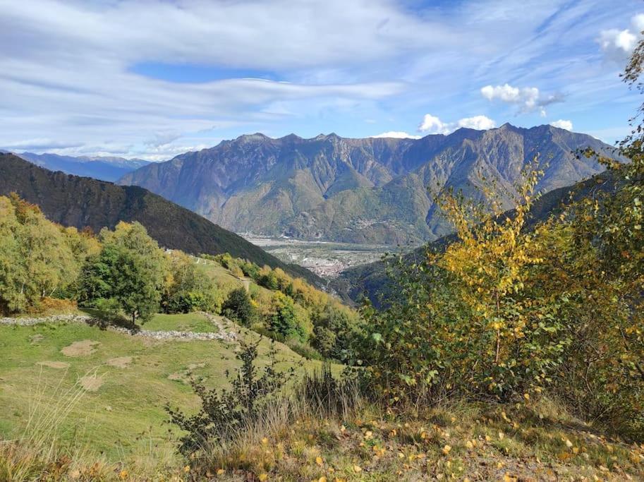 Casa Del Cios Calda E Intima Casetta Immersa Nel Verde Delle Montagne Alpe Basciumo Экстерьер фото